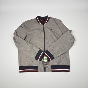 Tommy Hilfiger Men's Lightweight Varsity Rib Knit Bomber Jacket Brand New